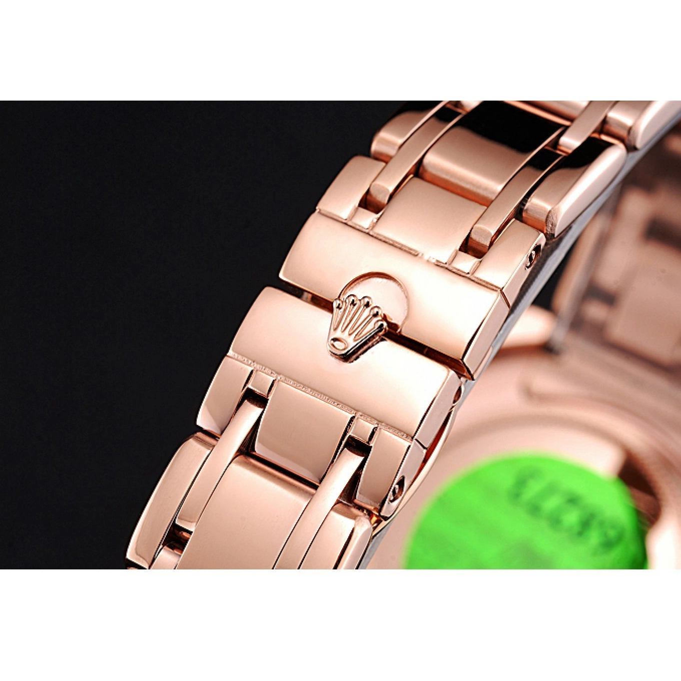 Aaa fake watches Bezel 622836 Pink Case And Gold Dial Rolex And Bracelet Datejust Diamond 0817